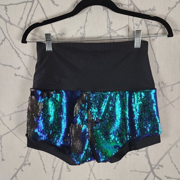 Derby Kiss Color Changing Sequin High Waist Short - Picture 2 of 4
